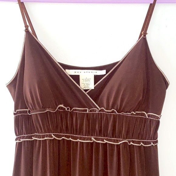 Max Studio Maxi Dress in Mocha, size M, nice cond. - Picture 5 of 10